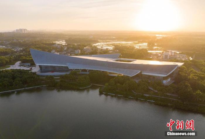 圖為中國(海南)南海博物館外景。(無人機照片) <a target='_blank' href='/' >中新網</a>記者駱云飛攝